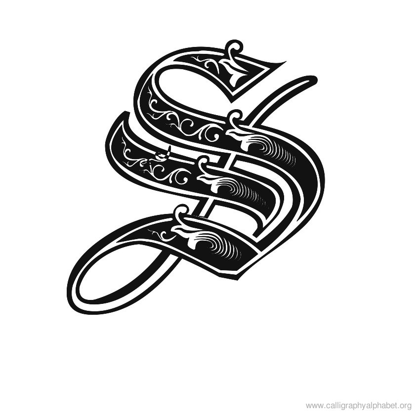 gothic-calligraphy-alphabet-s gothic-calligraphy-alphabet-s