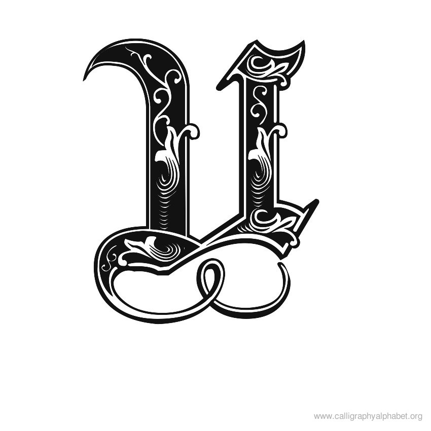 gothic-calligraphy-alphabet-u gothic-calligraphy-alphabet-u